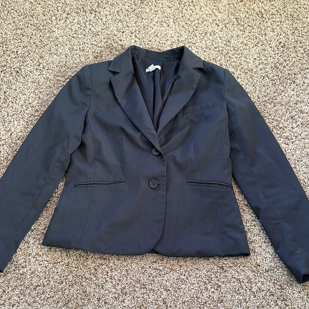 Classic Grey Women's Blazer Business Professional Size 10